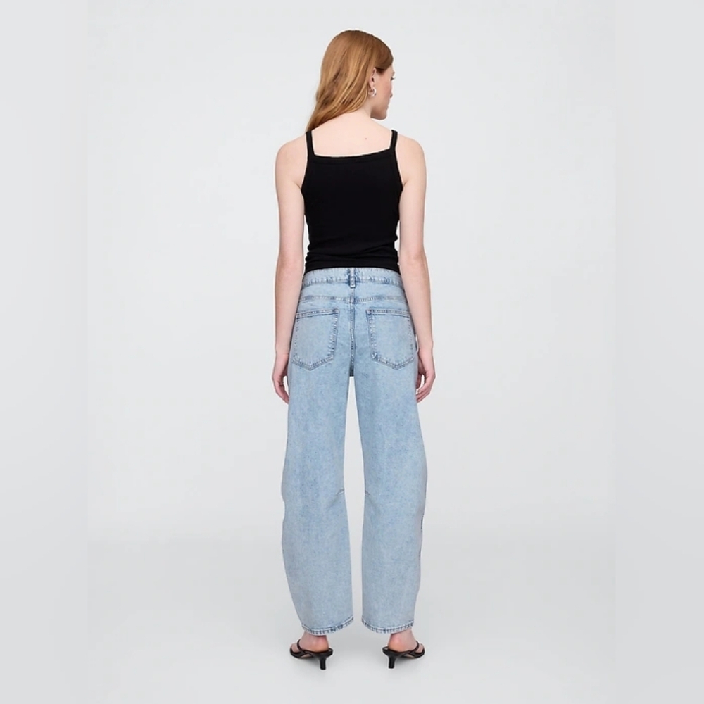 GAP High Rise Barrel Jeans - Picture 2 of 10